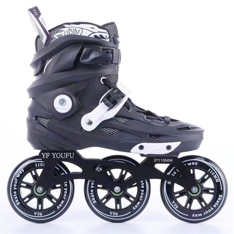 Roller Skate Inline - 3X110mm Adults Inline Speed Skates for