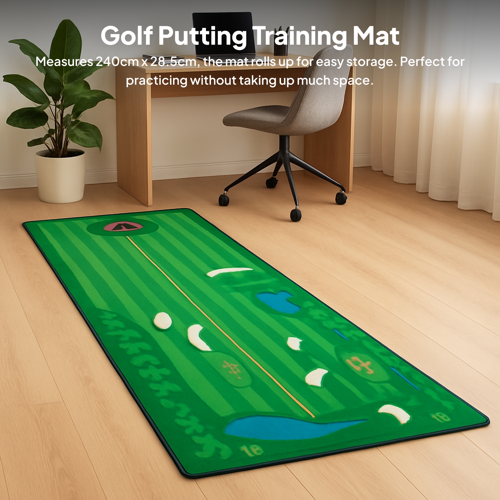 Sports Equipment Poster - Golf Putting Mat Gift Golf Training