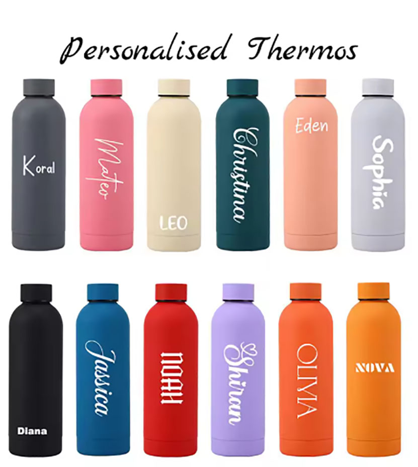 Sports Equipment And Names - Custom Logo Name Thermos Large Vacuum