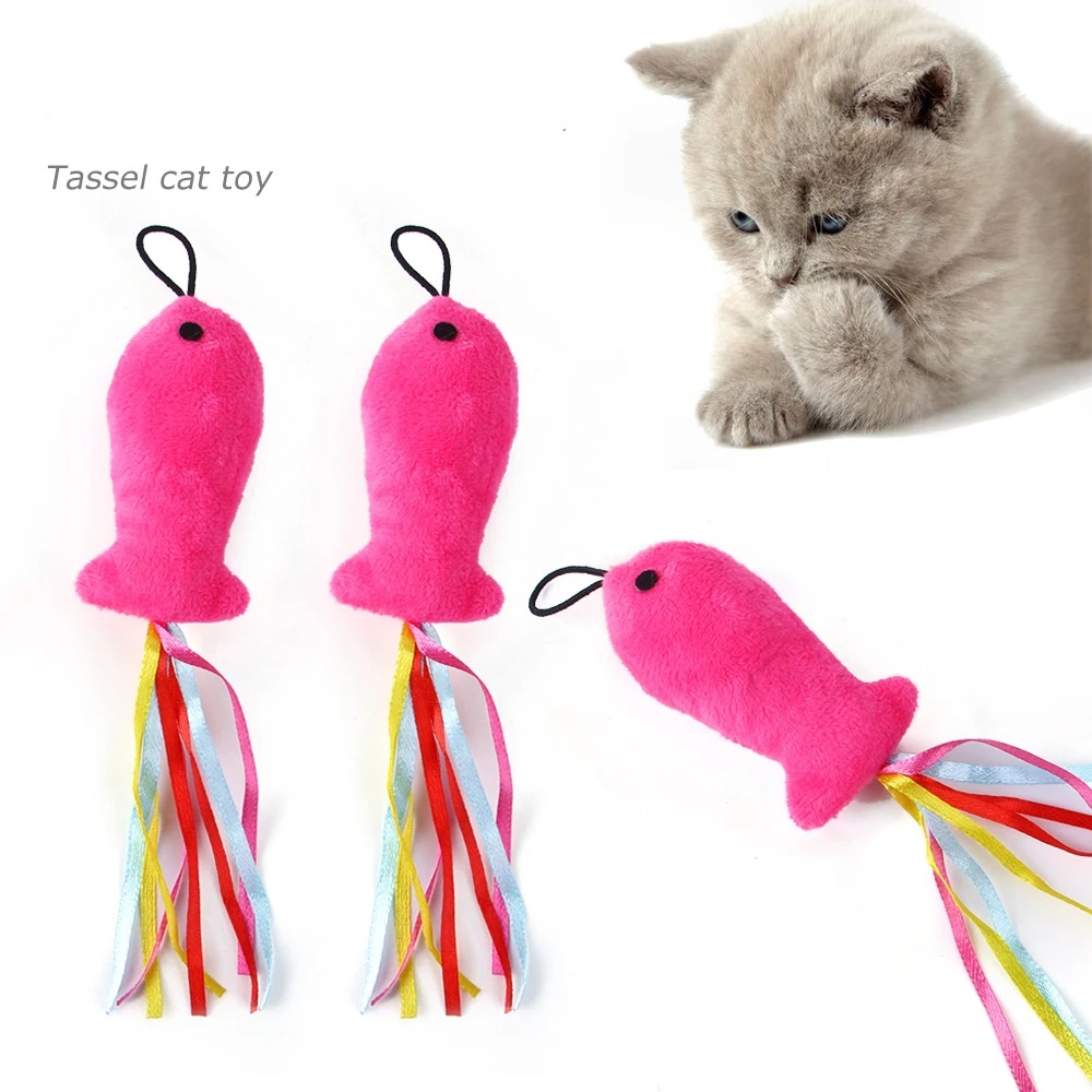 Lacrosse Stick Head - New Pet Cat Toy Small Fish