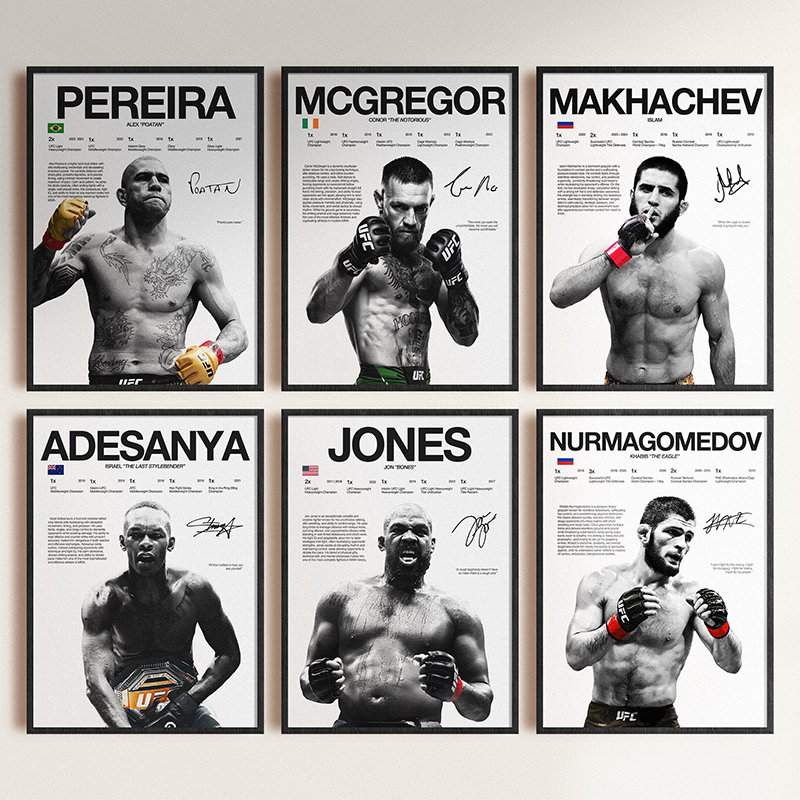 Famous Boxing Legends Fighting - Sports Equipment Poster review and price