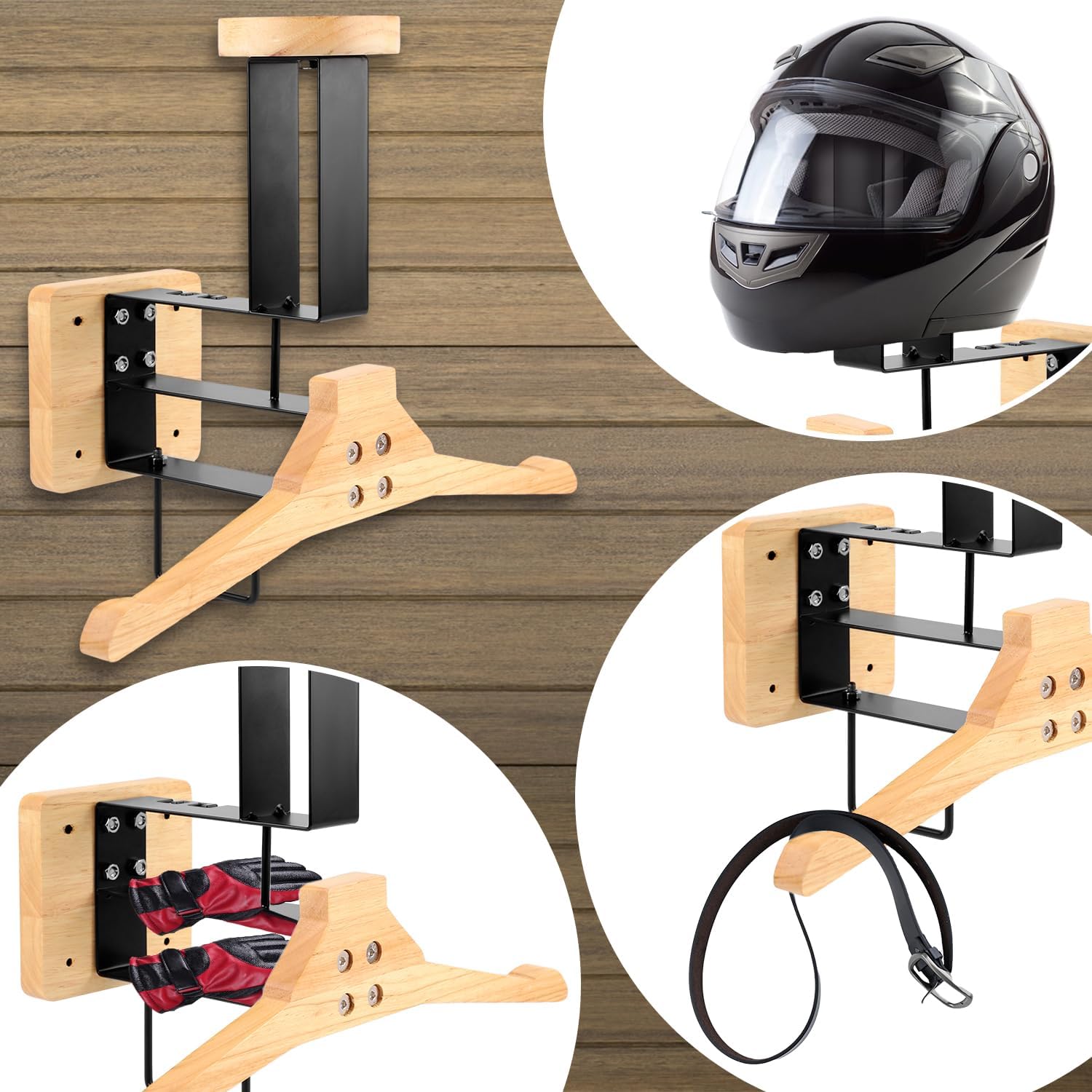 Wood Motorcycle Helmet Holder  - Sports Equipment Gym review and price