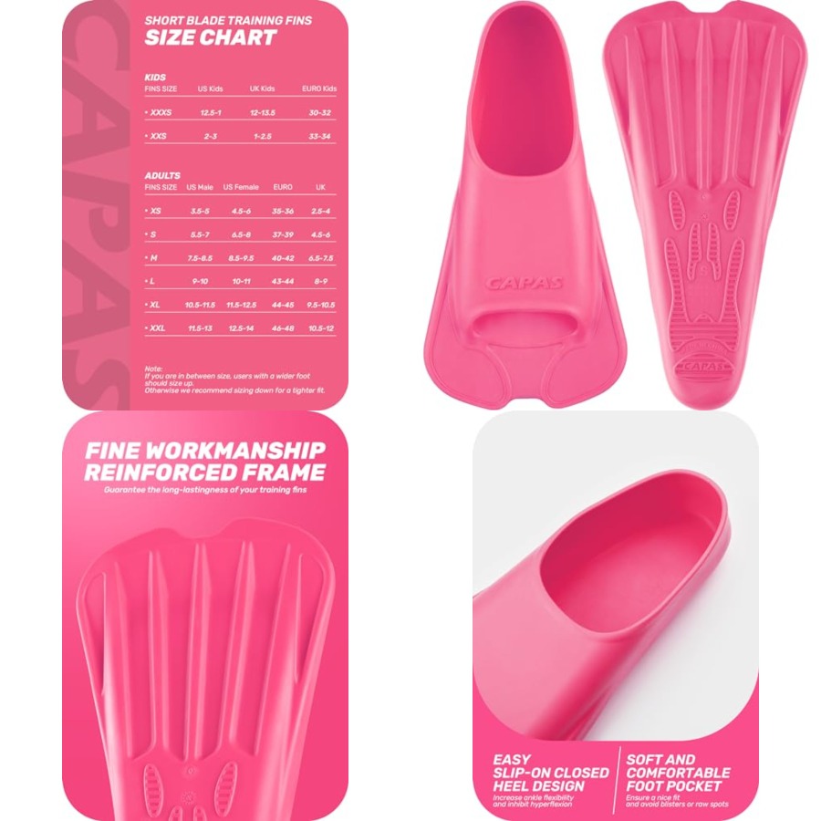 Swim Training Fins Comfortable - Swim Fin Short Blade review and price
