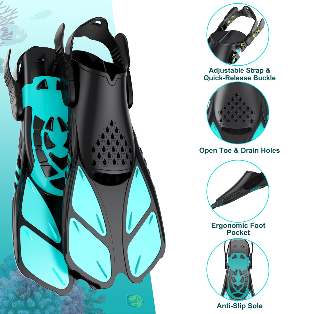 Snorkel Fins Swimming Flippers - Swim Fin Short Blade review and price