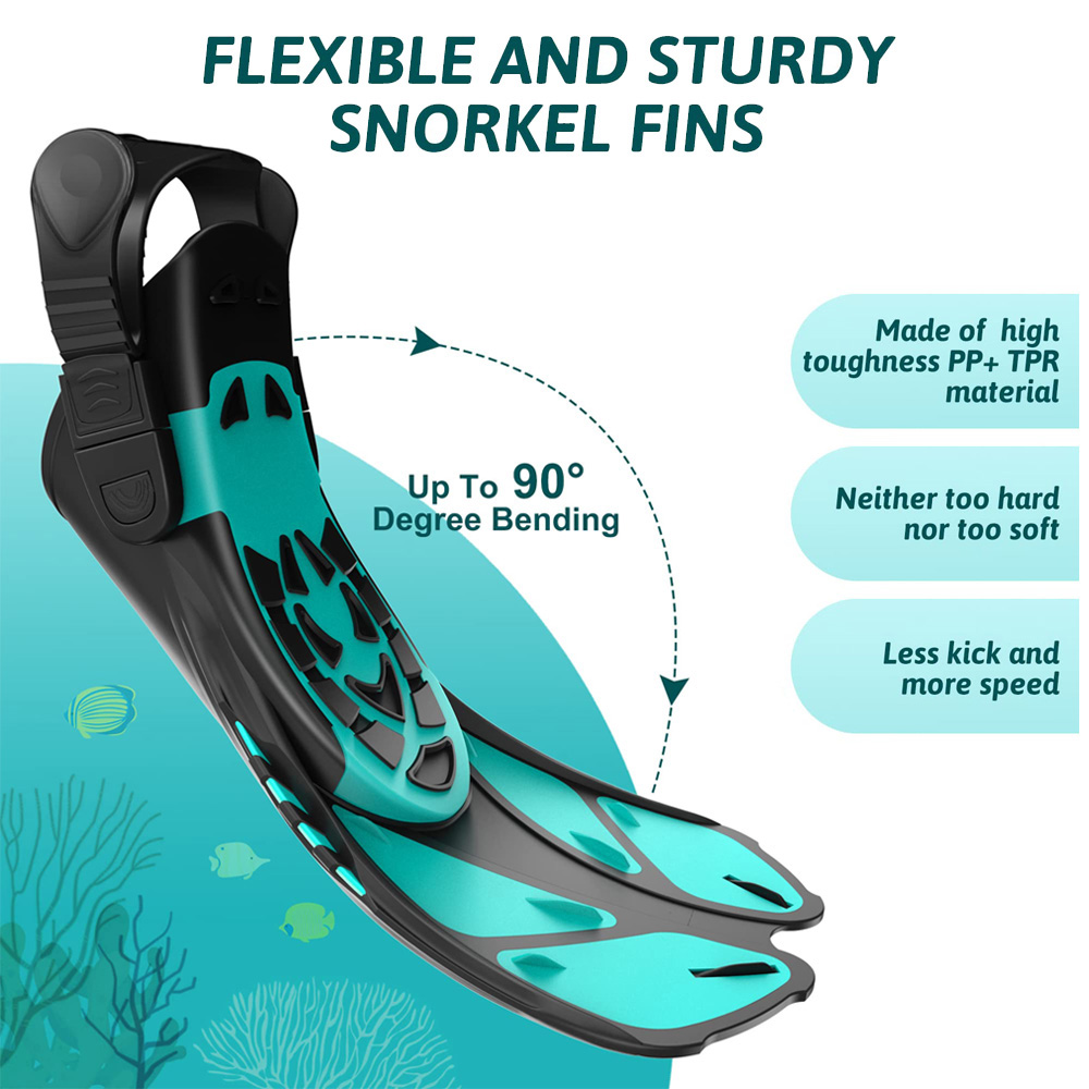 Snorkel Fins Swimming Flippers - Swim Fin Short Blade review and price