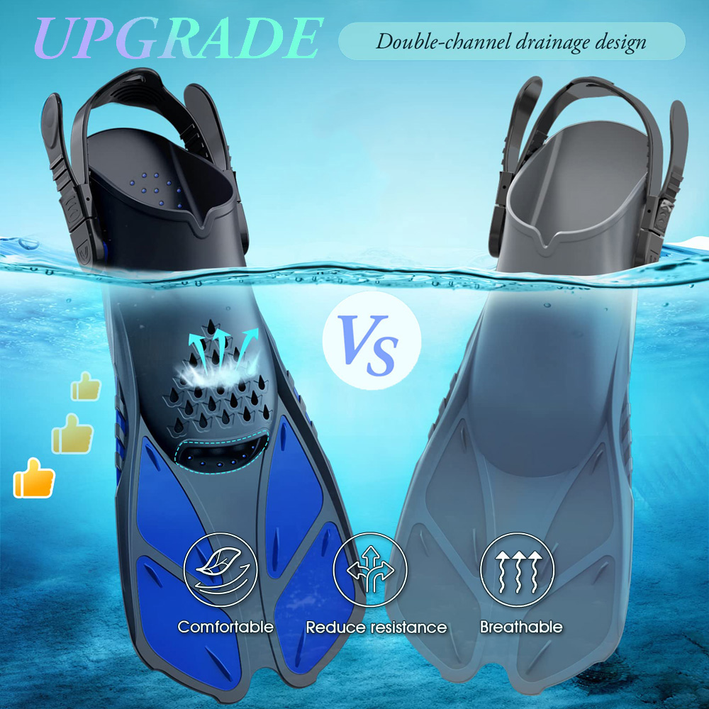 Snorkel Fins Swimming Flippers - Swim Fin Short Blade review and price