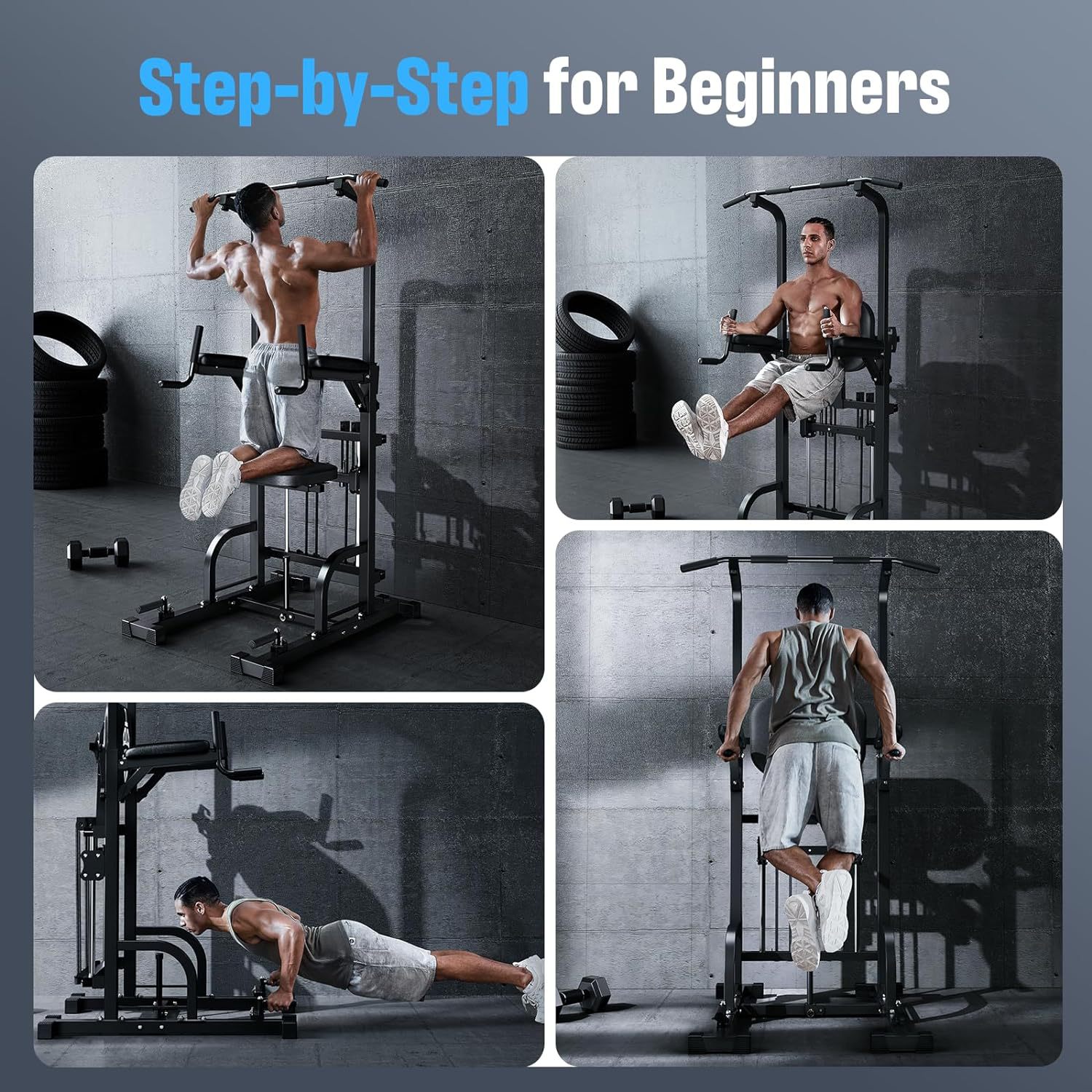 Power Tower Pull-Up Dip Statio - Sports Equipment Gym review and price