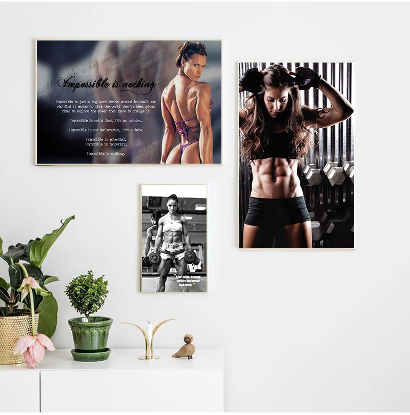 Sexy Women Fitness Bodybuildin - Sports Equipment Poster review and price