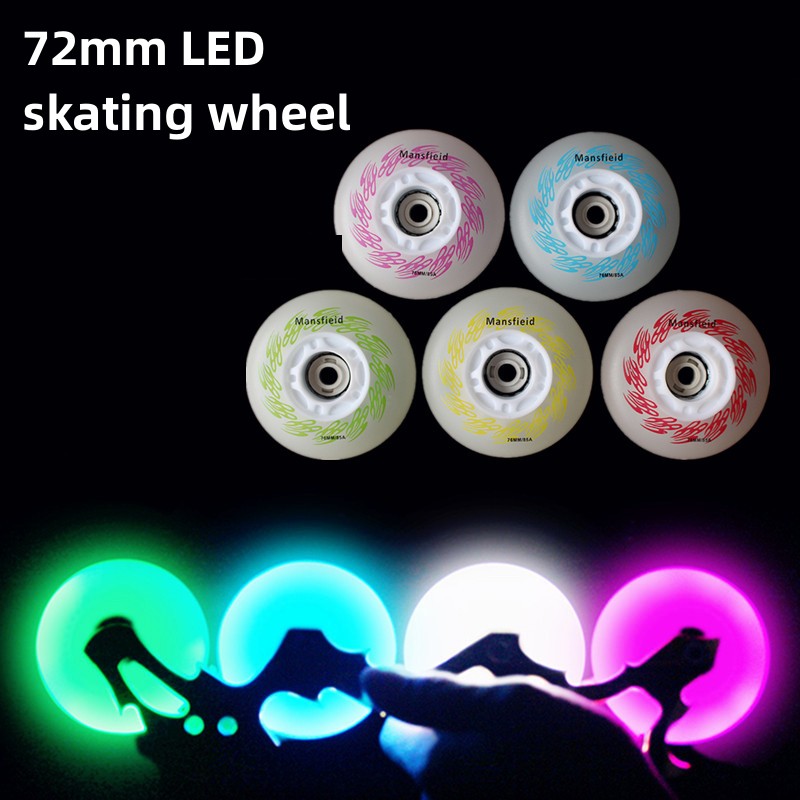 72mm 76mm 80mm LED wheel with  - Roller Skate Inline review and price